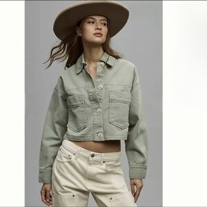 New BlankNyc X Anthro Cropped Utility Jacket